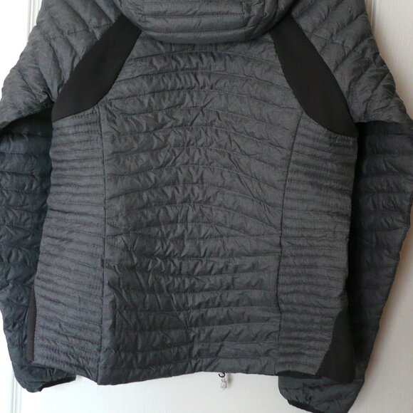 Eddie Bauer First Ascent Women's Goose Down Gray Quilted Puffer Jacket Size XS - Picture 3 of 8